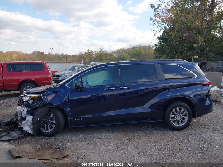 2021 Toyota Sienna Xle VIN: 5TDJRKEC3MS013420 Lot: 37975099