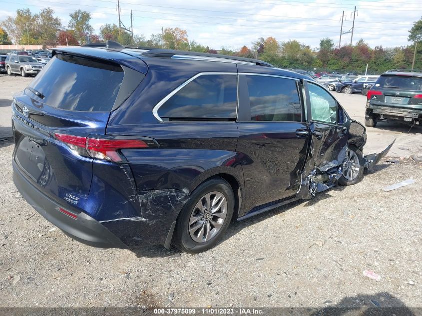 2021 Toyota Sienna Xle VIN: 5TDJRKEC3MS013420 Lot: 37975099