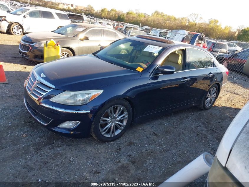 2012 Hyundai Genesis 3.8L VIN: KMHGC4DD6CU199137 Lot: 37975319