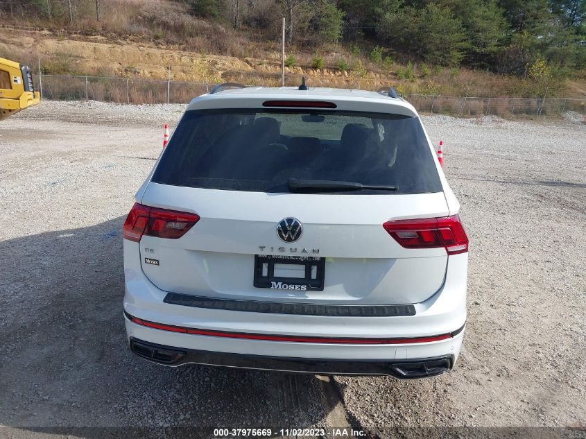 2022 Volkswagen Tiguan 2.0T Se R-Line Black VIN: 3VVCB7AXXNM148058 Lot: 37975669