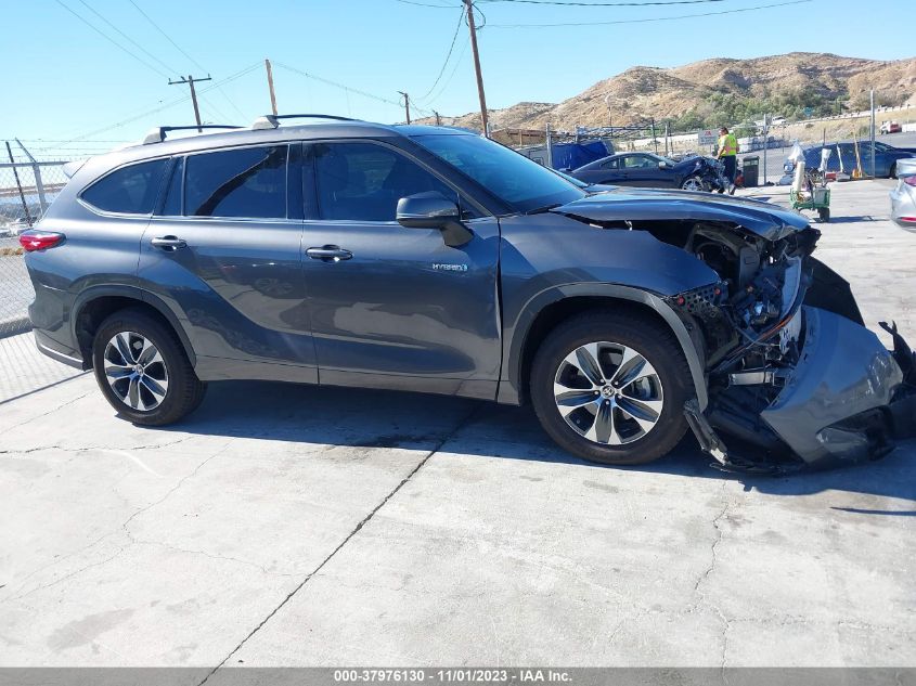 2021 Toyota Highlander Hybrid Xle VIN: 5TDGARAH1MS006249 Lot: 37976130