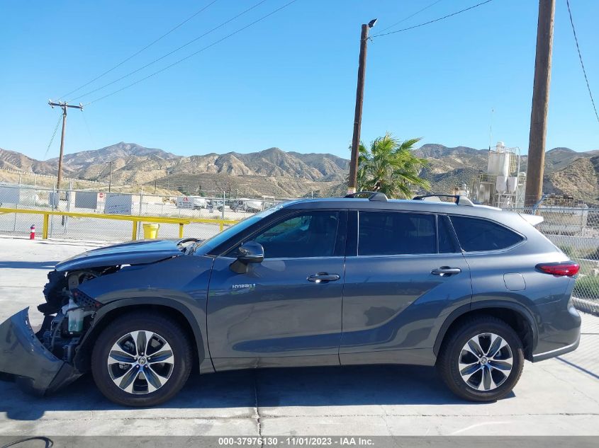 2021 Toyota Highlander Hybrid Xle VIN: 5TDGARAH1MS006249 Lot: 37976130