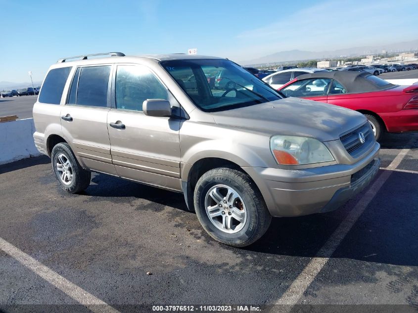 2003 Honda Pilot Ex-L VIN: 2HKYF18503H592272 Lot: 37976512