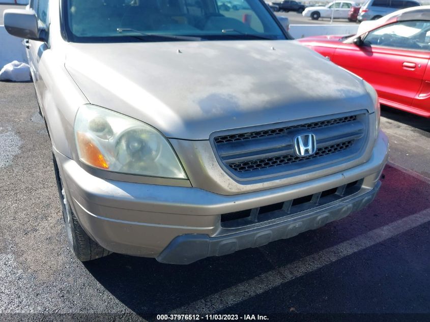 2003 Honda Pilot Ex-L VIN: 2HKYF18503H592272 Lot: 37976512