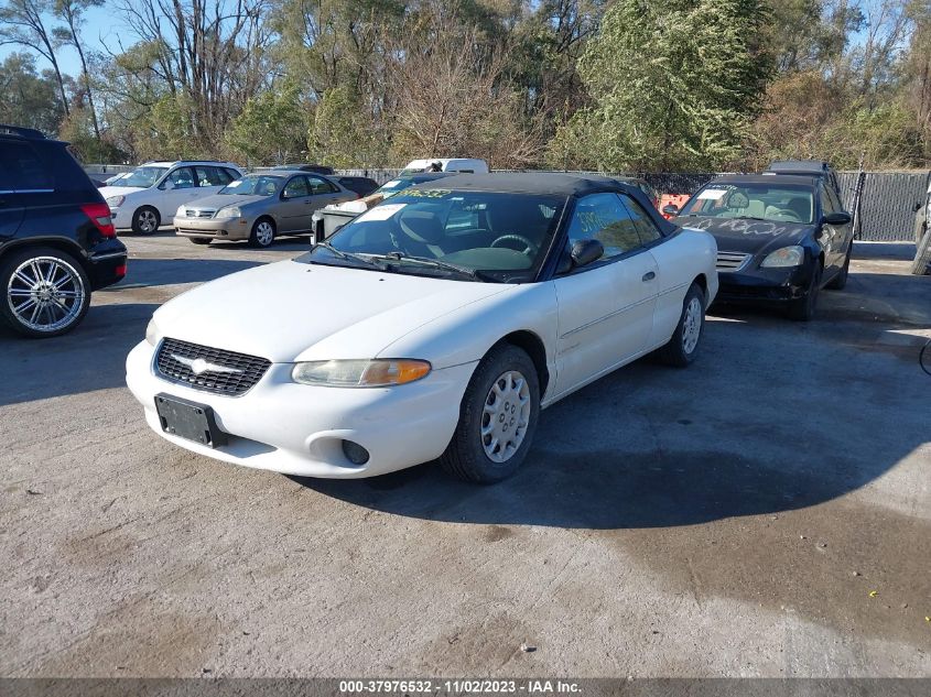 1999 Chrysler Sebring Jx VIN: 3C3EL45H6XT572713 Lot: 37976532