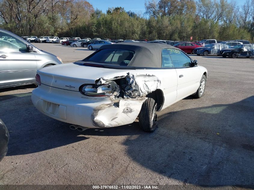 1999 Chrysler Sebring Jx VIN: 3C3EL45H6XT572713 Lot: 37976532