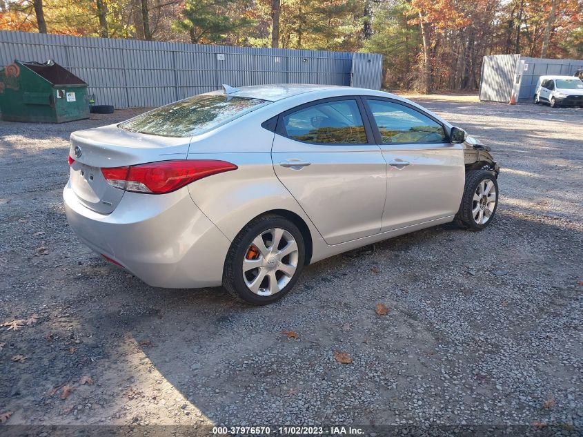 2013 Hyundai Elantra Limited (Ulsan Plant) VIN: KMHDH4AE4DU759790 Lot: 37976570