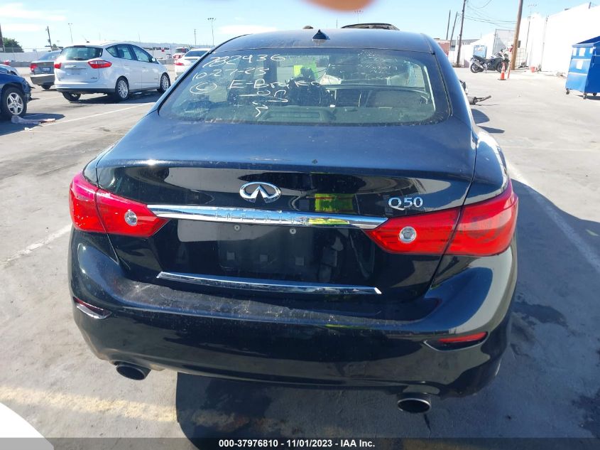 2016 Infiniti Q50 3.0T Premium VIN: JN1EV7APXGM301361 Lot: 37976810