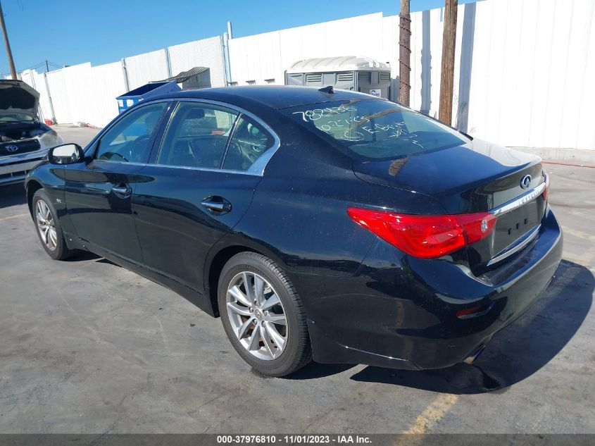 2016 Infiniti Q50 3.0T Premium VIN: JN1EV7APXGM301361 Lot: 37976810