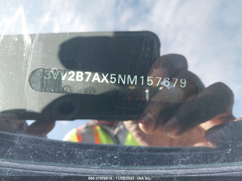 2022 Volkswagen Tiguan 2.0T Se VIN: 3VV2B7AX5NM157679 Lot: 37976815