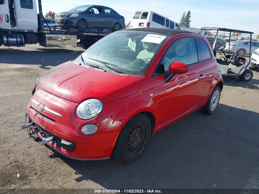 2013 Fiat 500C Pop VIN: 3C3CFFDR1DT688837 Lot: 37976904