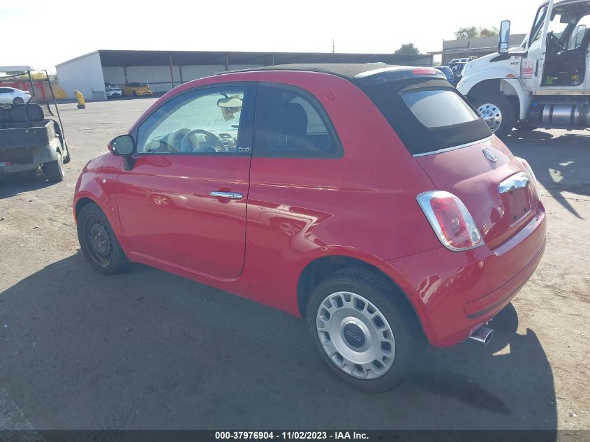 2013 Fiat 500C Pop VIN: 3C3CFFDR1DT688837 Lot: 37976904