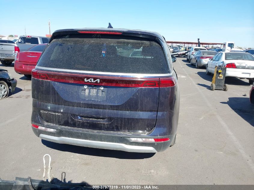 2022 Kia Carnival Mpv Lx Seat Package VIN: KNDNB4H33N6127125 Lot: 37977319