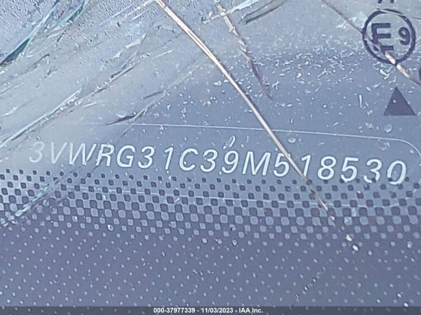 2009 Volkswagen New Beetle Coupe S VIN: 3VWRG31C39M518530 Lot: 37977339