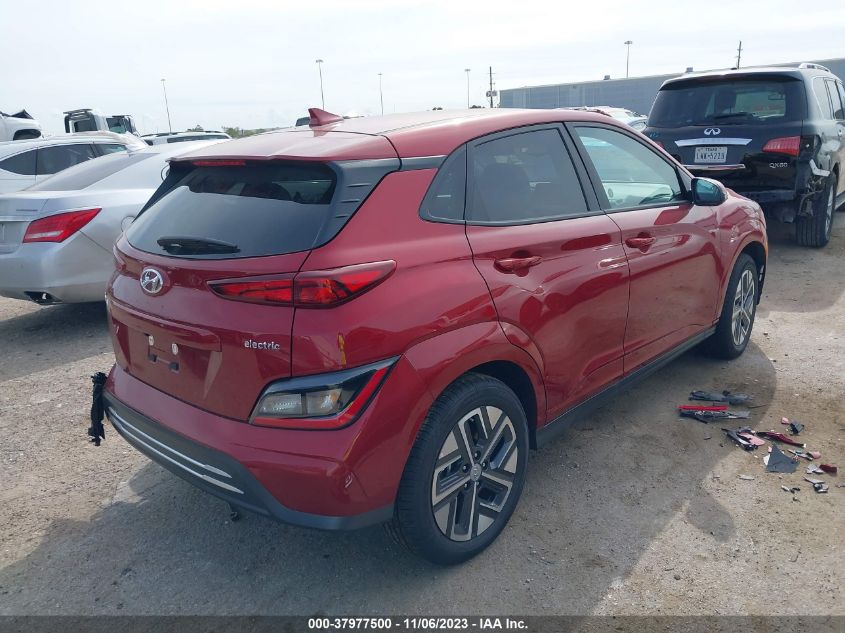 2023 Hyundai Kona Electric Sel VIN: KM8K33AG6PU192911 Lot: 37977500