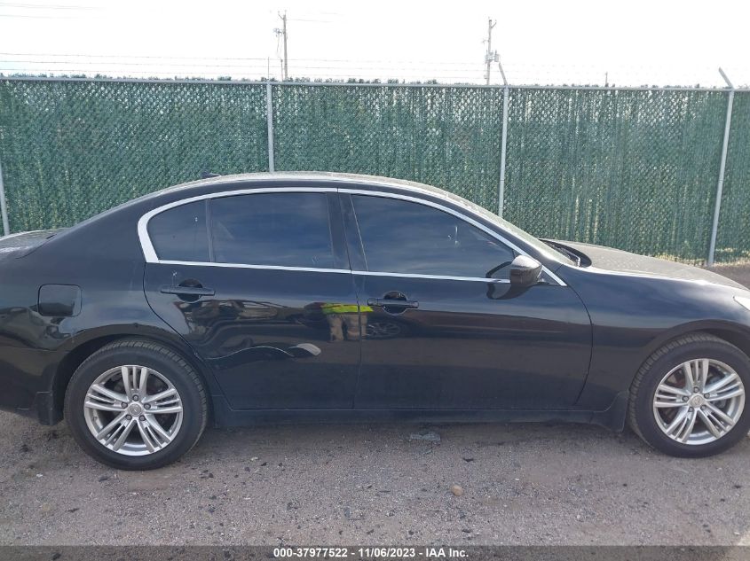 2012 Infiniti G25X VIN: JN1DV6AR1CM731555 Lot: 37977522