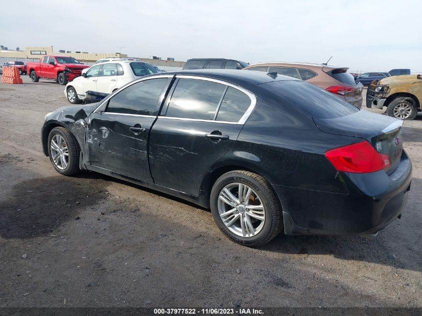 2012 Infiniti G25X VIN: JN1DV6AR1CM731555 Lot: 37977522