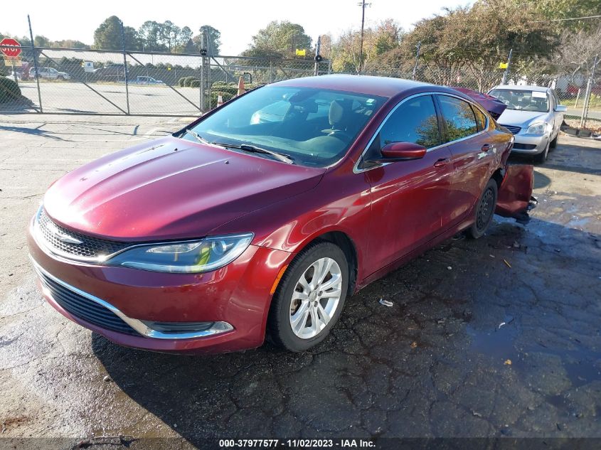 2015 Chrysler 200 Limited VIN: 1C3CCCAB2FN608494 Lot: 37977577