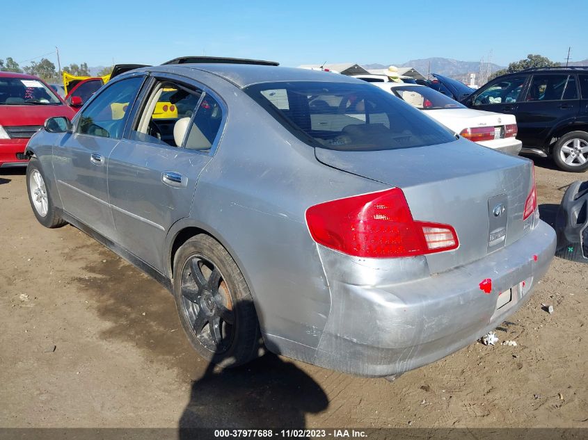 2003 Infiniti G35 Luxury (A5) VIN: JNKCV51EX3M006115 Lot: 37977688