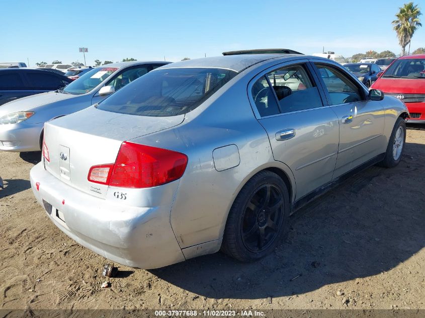 2003 Infiniti G35 Luxury (A5) VIN: JNKCV51EX3M006115 Lot: 37977688