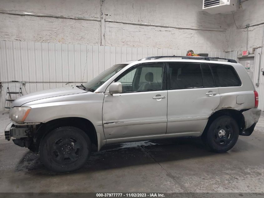 2002 Toyota Highlander V6 (A4) VIN: JTEHF21A120044348 Lot: 37977777