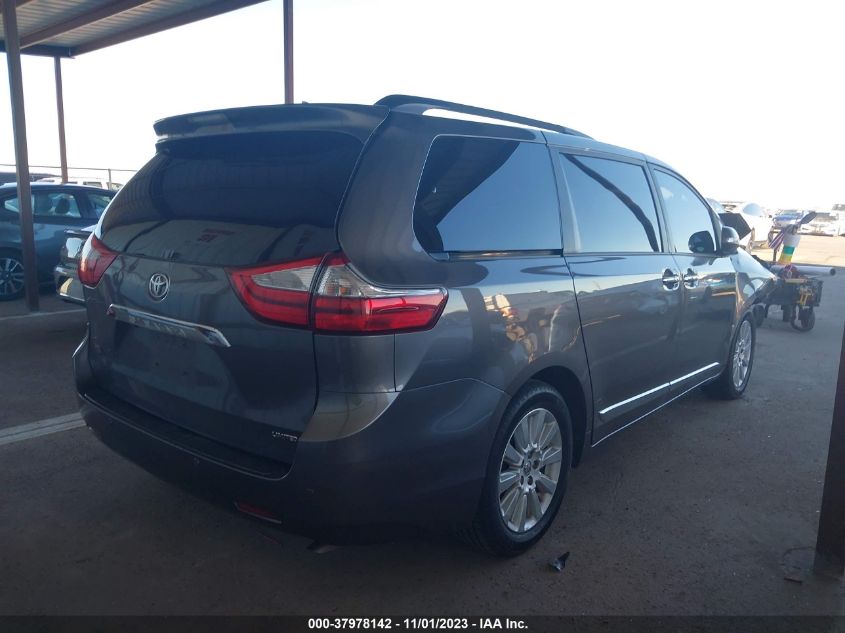 2016 Toyota Sienna Limited Premium 7 VIN: 5TDYK3DC6GS750626 Lot: 37978142