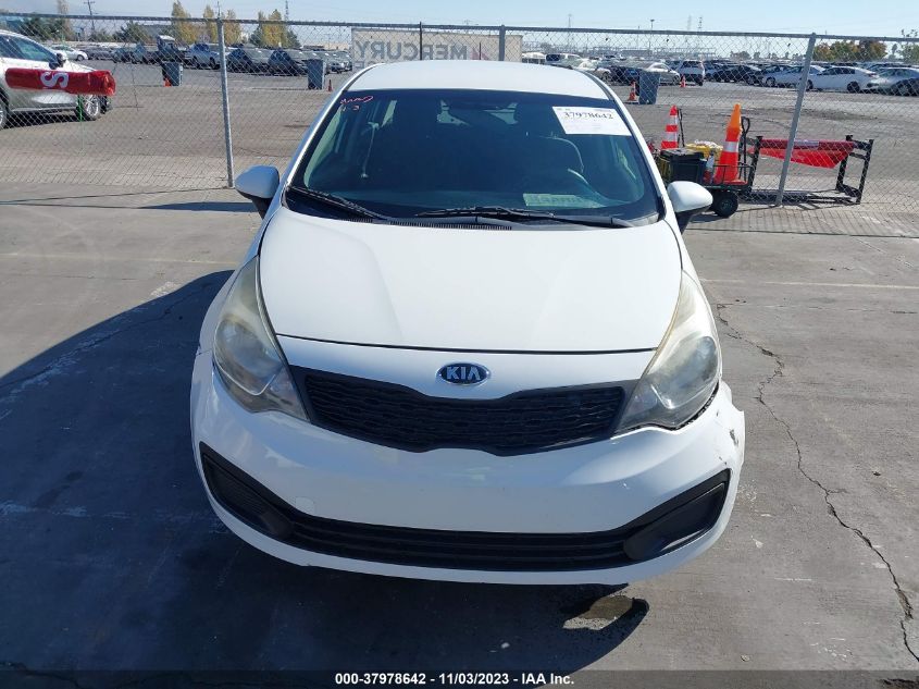 2014 Kia Rio Lx VIN: KNADM4A31E6365469 Lot: 37978642