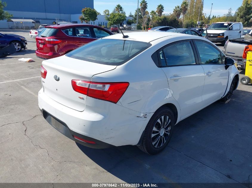 2014 Kia Rio Lx VIN: KNADM4A31E6365469 Lot: 37978642