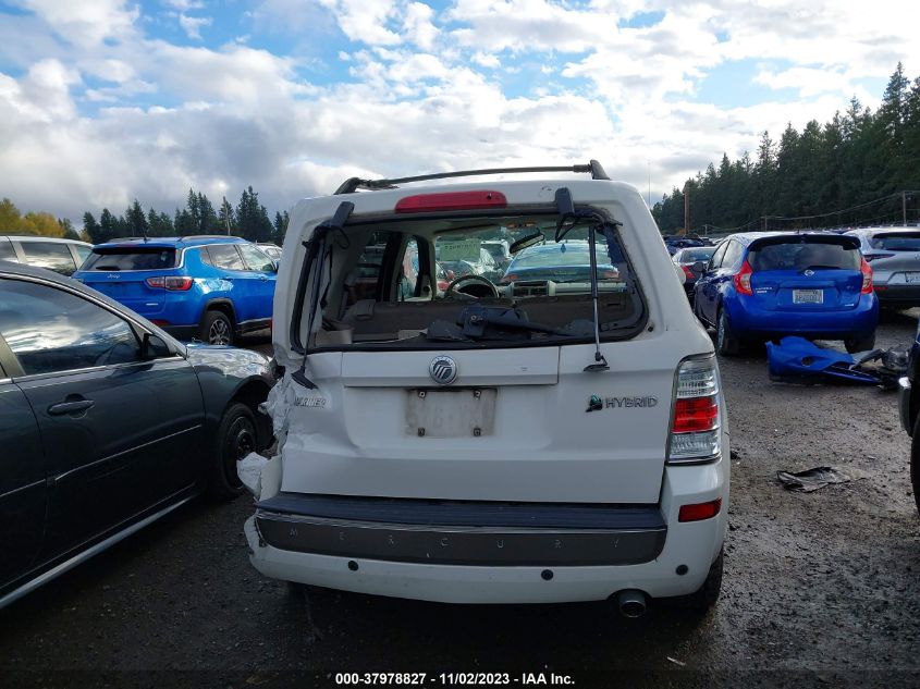 2009 Mercury Mariner Hybrid VIN: 4M2CU393X9KJ04412 Lot: 37978827