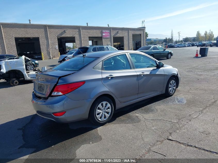 2016 Hyundai Accent Se VIN: KMHCT4AE4GU161312 Lot: 37978836