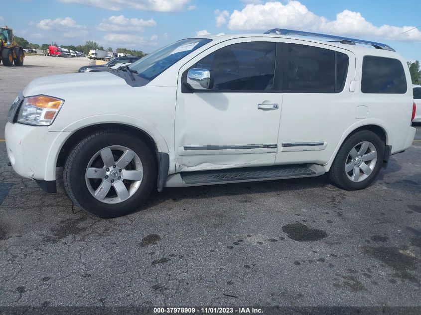 2010 Nissan Armada Titanium VIN: 5N1BA0NDXAN601885 Lot: 37978909