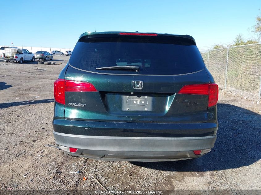 2016 Honda Pilot Ex-L VIN: 5FNYF5H81GB046117 Lot: 37979843