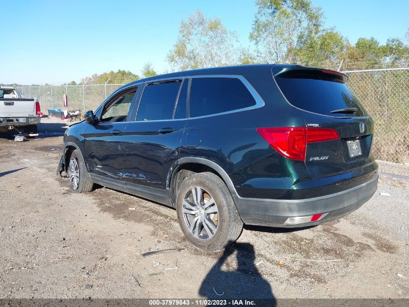 2016 Honda Pilot Ex-L VIN: 5FNYF5H81GB046117 Lot: 37979843