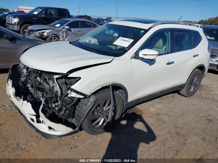 2016 Nissan Rogue Sl VIN: 5N1AT2MT0GC880536 Lot: 37980051