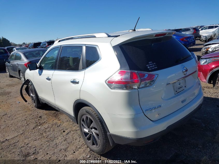 2016 Nissan Rogue Sl VIN: 5N1AT2MT0GC880536 Lot: 37980051