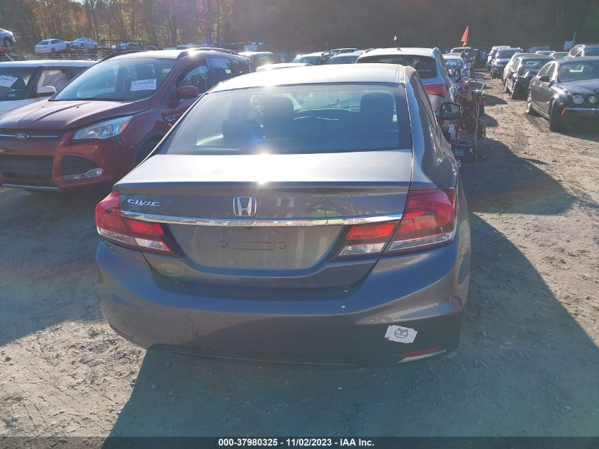 2013 Honda Civic Lx VIN: 2HGFB2F5XDH593839 Lot: 37980325