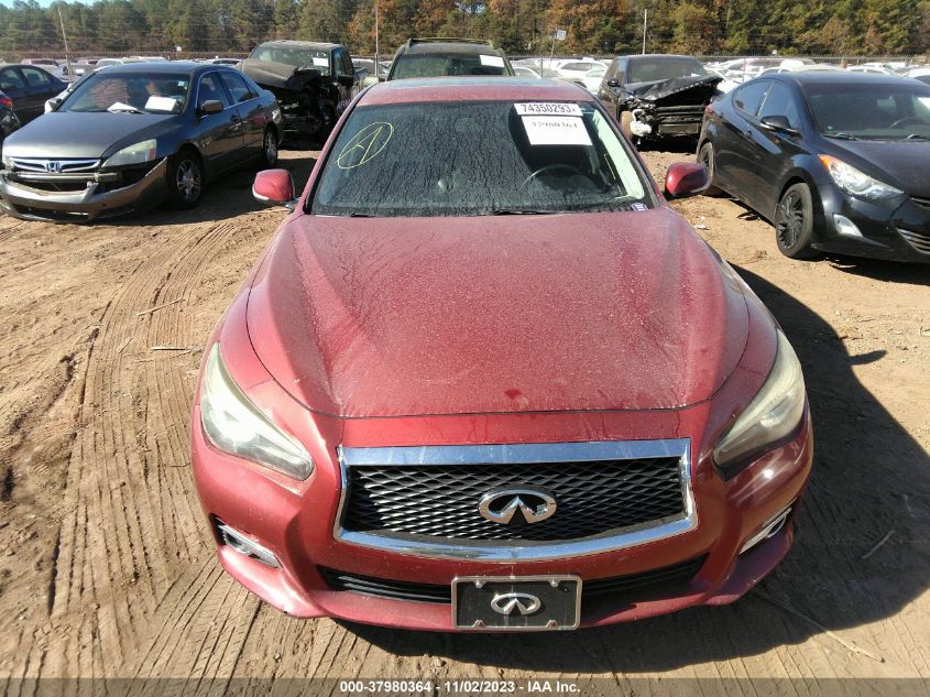 2014 Infiniti Q50 VIN: JN1BV7AP5EM680169 Lot: 37980364