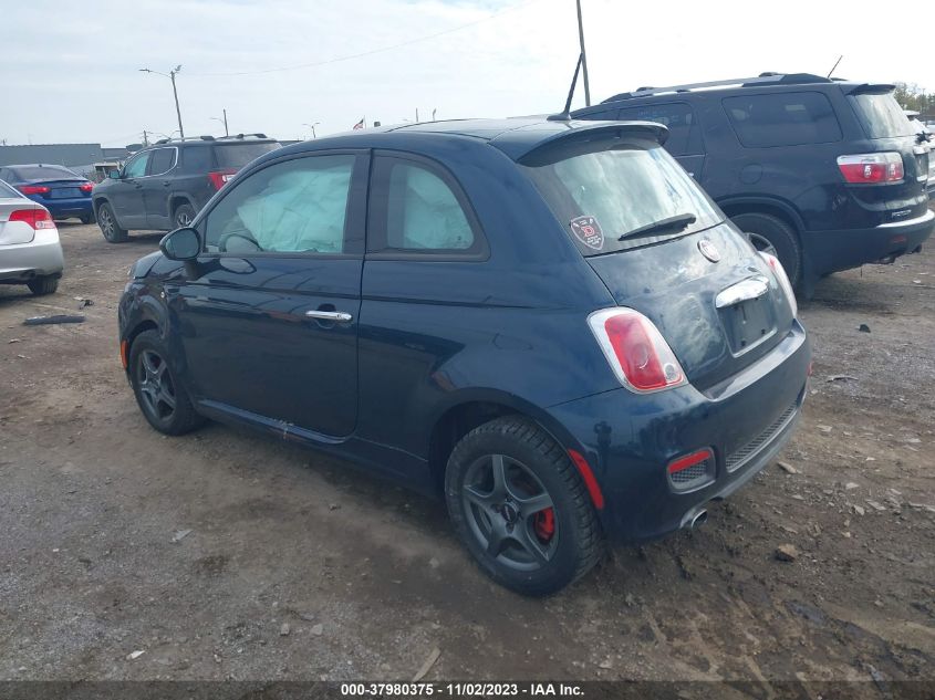 2013 Fiat 500 Sport VIN: 3C3CFFBR2DT754671 Lot: 37980375