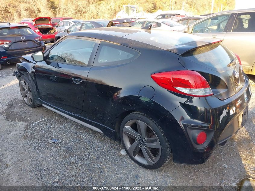 2013 Hyundai Veloster Turbo W/Black VIN: 1FMCU0DG5BKC47042 Lot: 37980424