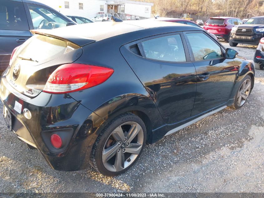 2013 Hyundai Veloster Turbo W/Black VIN: 1FMCU0DG5BKC47042 Lot: 37980424