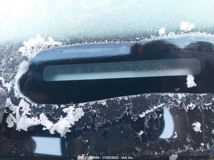 2009 Nissan Versa 1.8S VIN: 3N1BC13E09L399086 Lot: 37980594