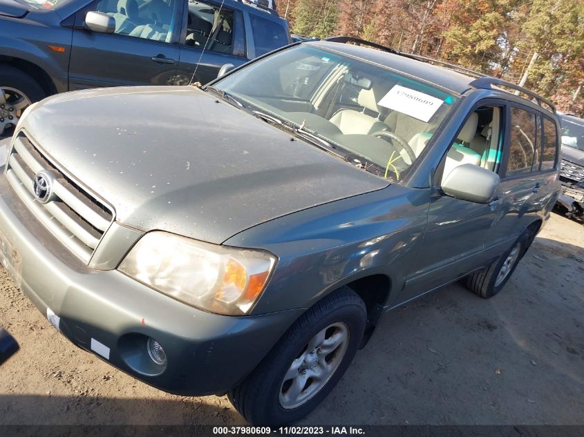 2007 Toyota Highlander VIN: JTEGD21A970163239 Lot: 37980609