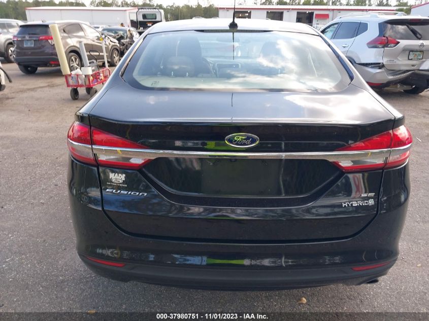 2017 Ford Fusion Hybrid Se VIN: 3FA6P0LUXHR400461 Lot: 37980751