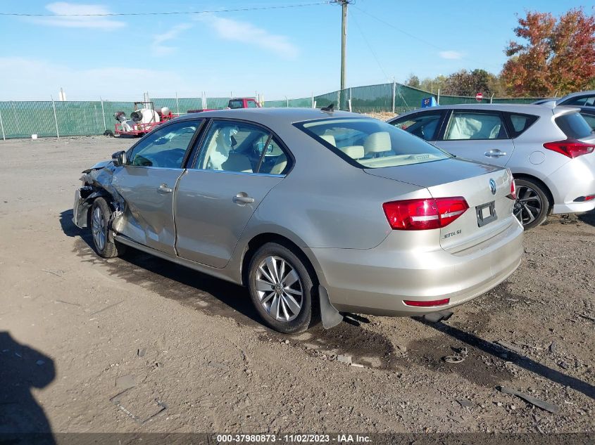 2015 Volkswagen Jetta 1.8T Se VIN: 3VWD17AJ9FM259815 Lot: 37980873