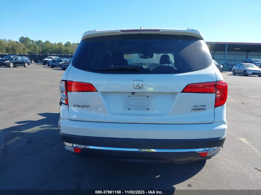 2016 Honda Pilot Elite VIN: 5FNYF6H06GB056044 Lot: 37981158
