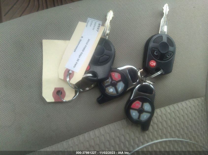 2010 Ford Edge Se VIN: 2FMDK3GC1ABB63510 Lot: 37981227