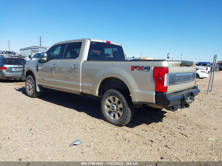 2017 Ford Super Duty F-250 Srw Lariat/Platinum VIN: 1FT7W2BT8HED25719 Lot: 37981542