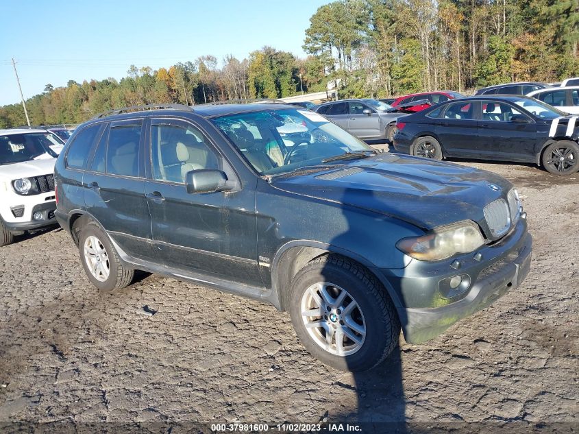 2005 BMW X5 3.0I VIN: 5UXFA13565LY15750 Lot: 37981600