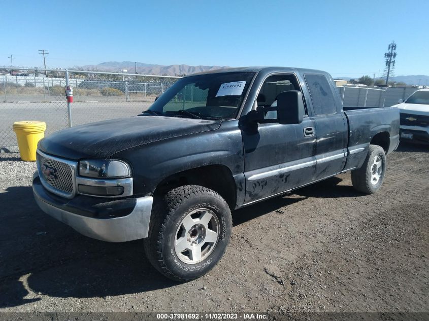 2002 GMC Sierra 1500 Sle VIN: 1GTEC19T72Z209816 Lot: 37981692