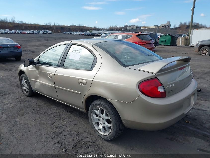 2002 Dodge Neon Sxt VIN: 1B3ES56C32D541135 Lot: 37982175